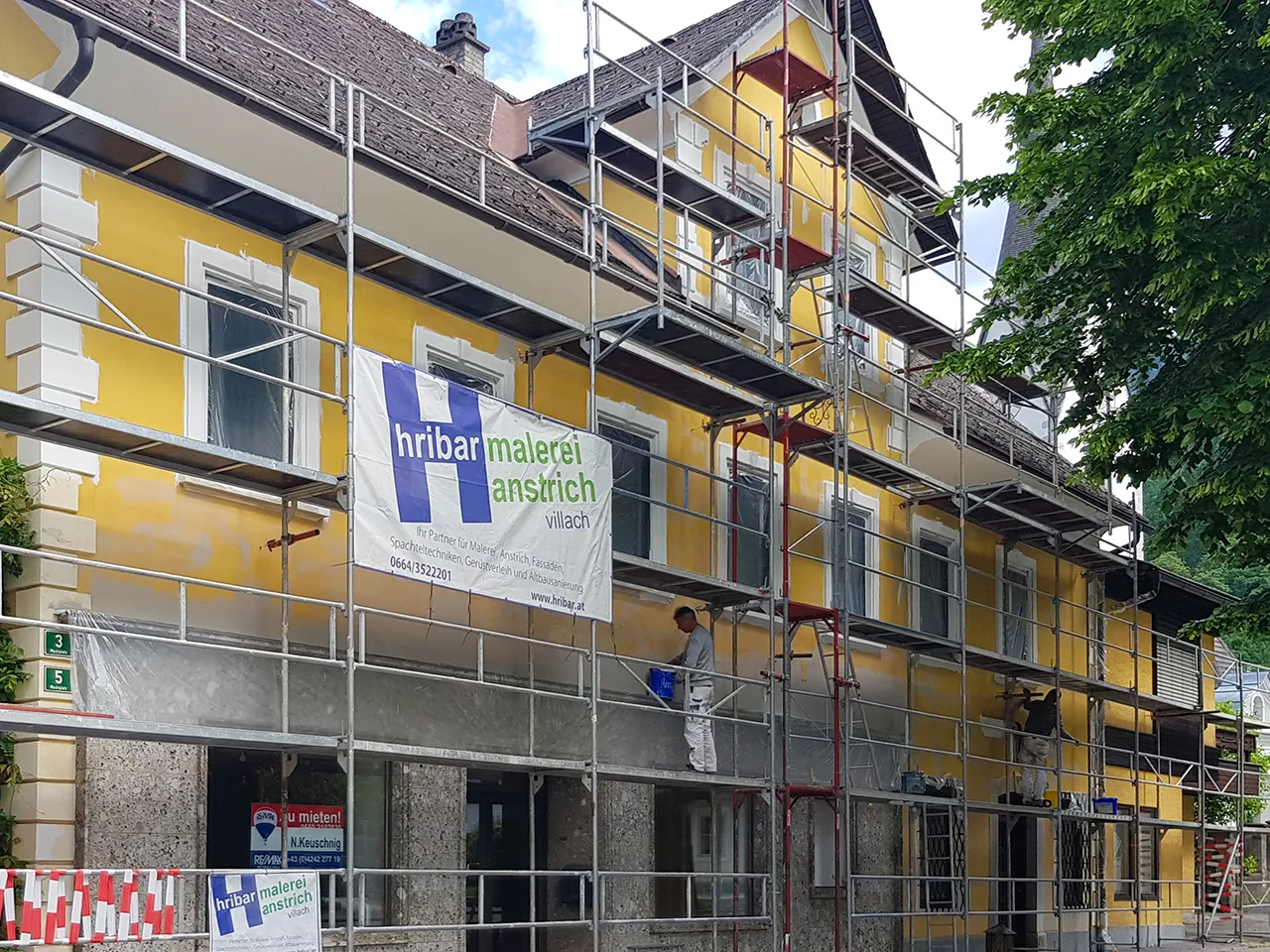 Malerei HRIBAR Villach • Fassaden-Anstrich und Renovierungen